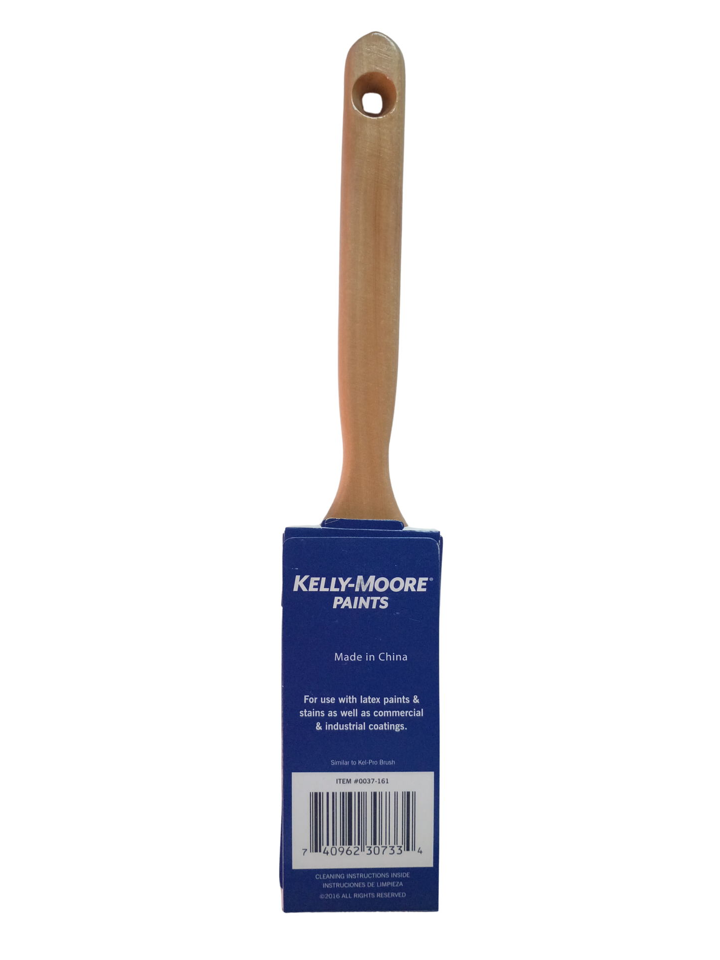 Kelly-Moore 2" Tapered Polyester Medium Filament Flat Paint Brush - 0037-161
