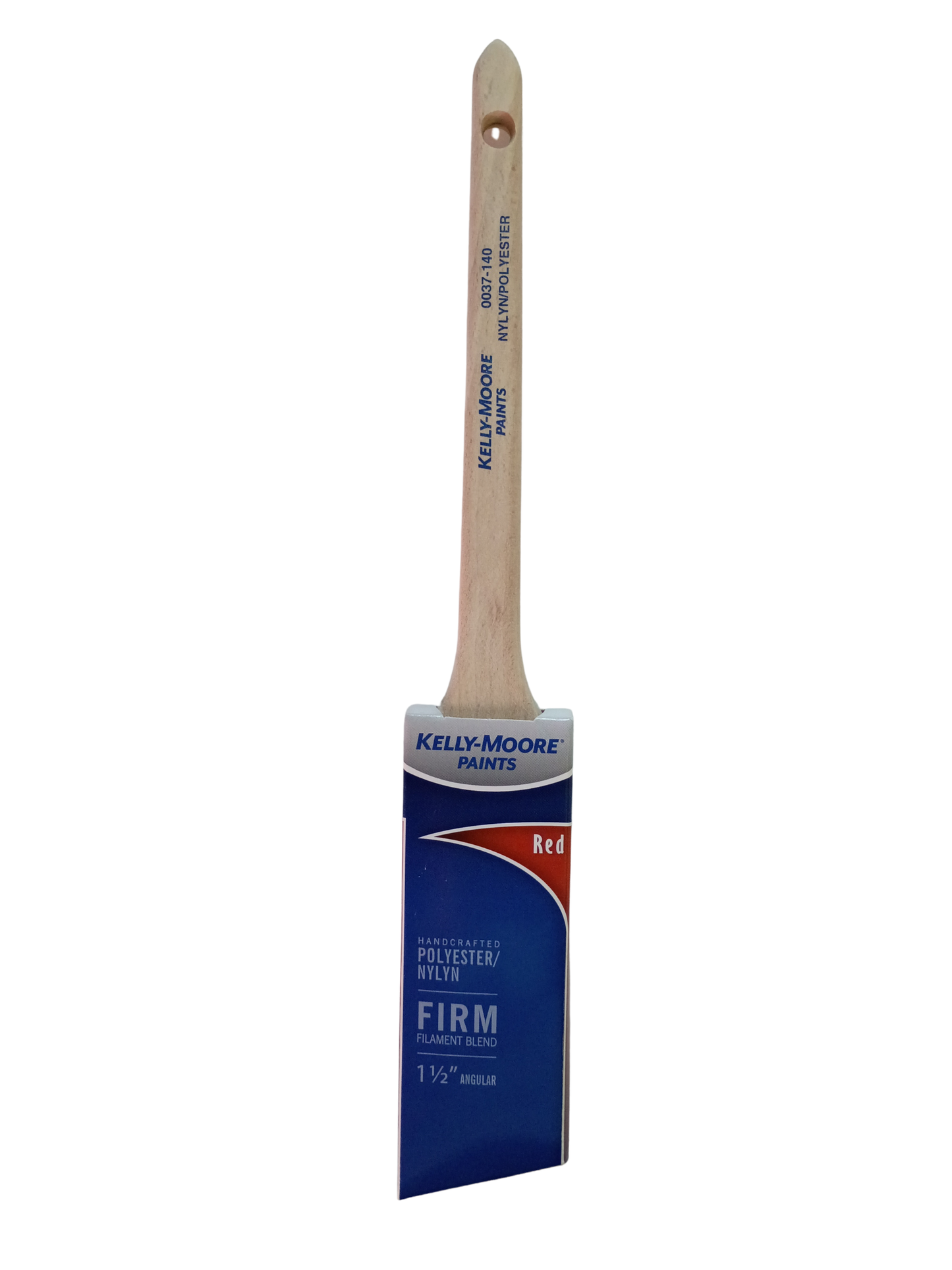Kelly-Moore Red Series Firm Paint Brushes (1.5" Angle, 2" Angle & 2.5" Flat)