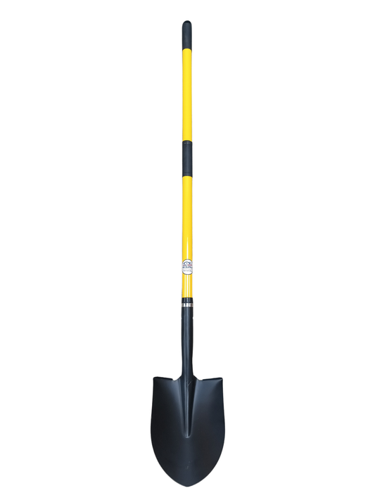 Premium 59-Inch Heavy-Duty Long-Handle Digging Shovel – Safety Yellow