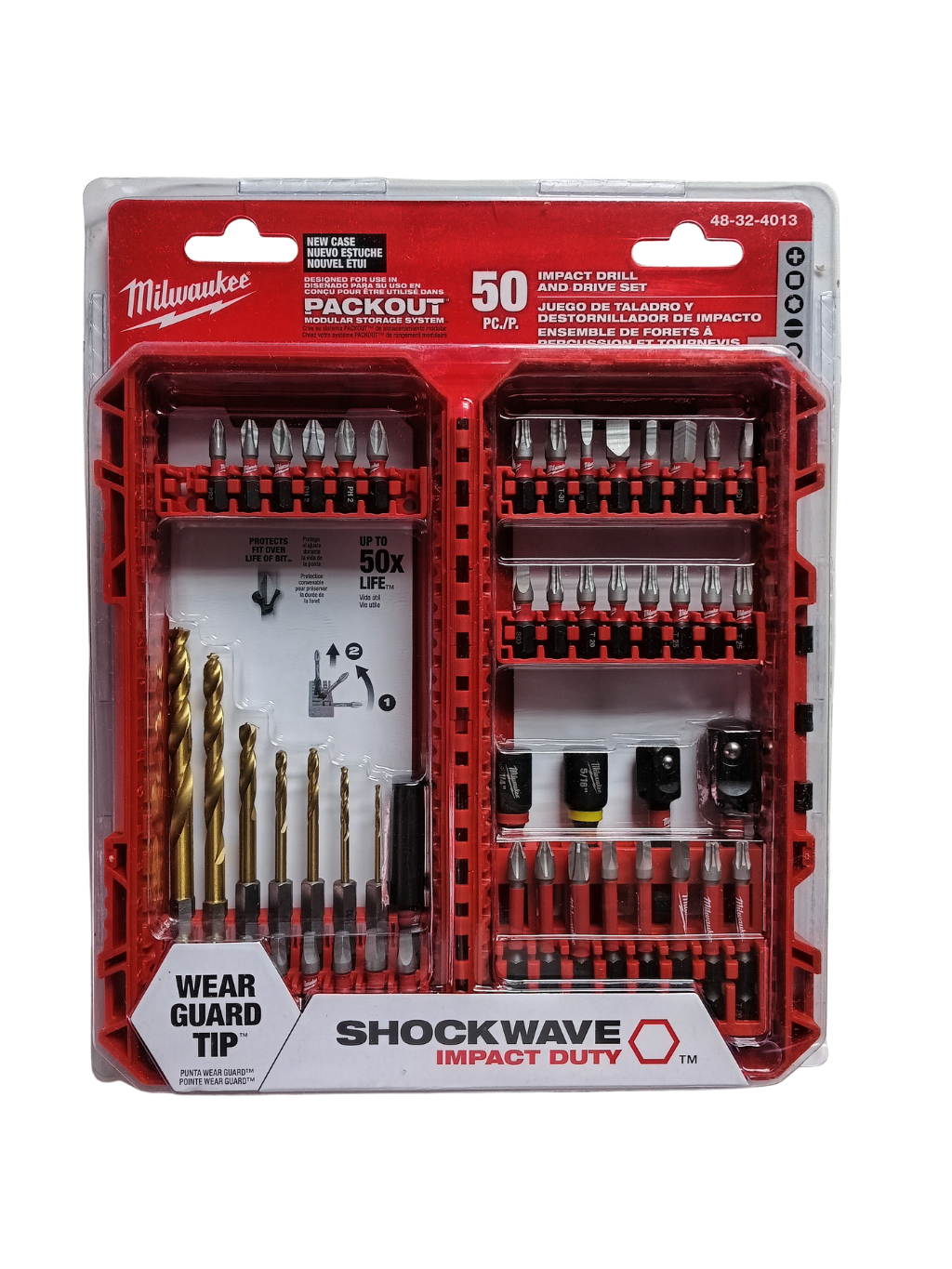 Milwaukee SHOCKWAVE 50-Piece Impact Duty Drill & Drive Bit Set - 48-32-4013