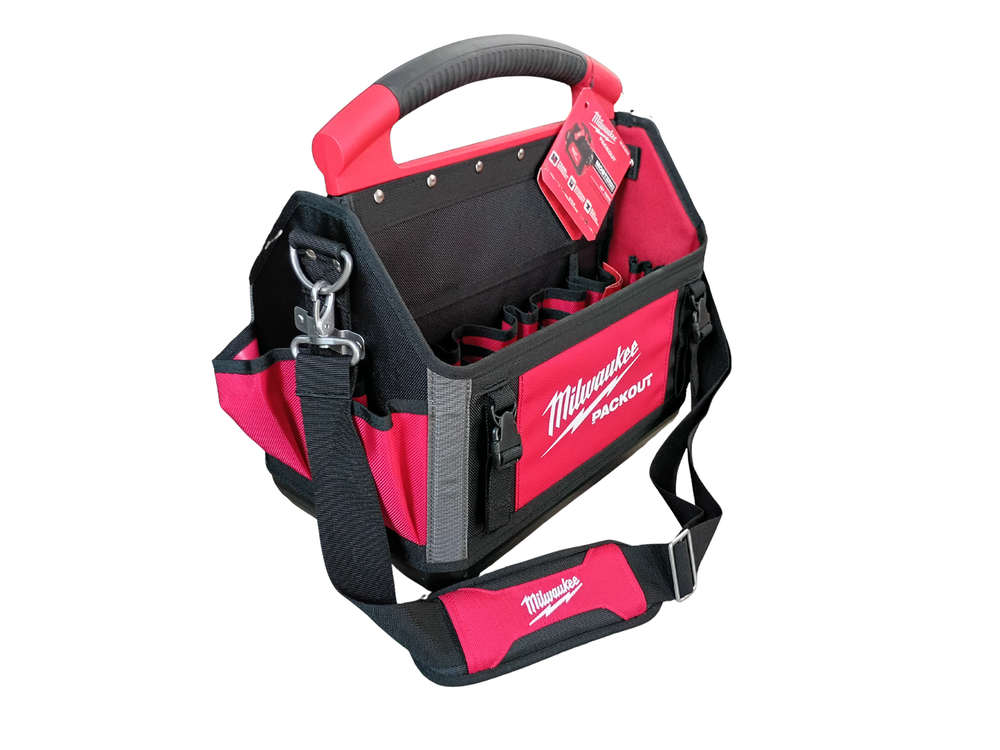 Milwaukee PACKOUT 15 in. Tote : 31-Pocket Ballistic Jobsite Tool Bag - 48-22-8315