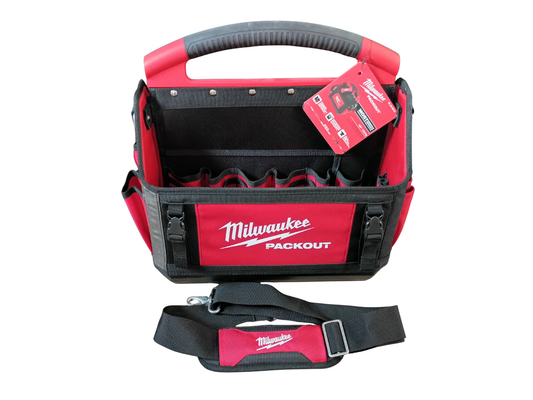 Milwaukee PACKOUT 15 in. Tote : 31-Pocket Ballistic Jobsite Tool Bag - 48-22-8315