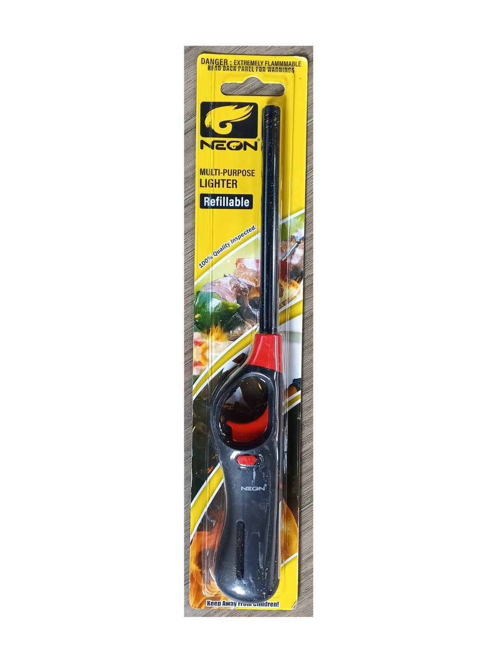 Neon Multi-Purpose Refillable Utility Lighter - Precision Ignition (Pick Your Color)