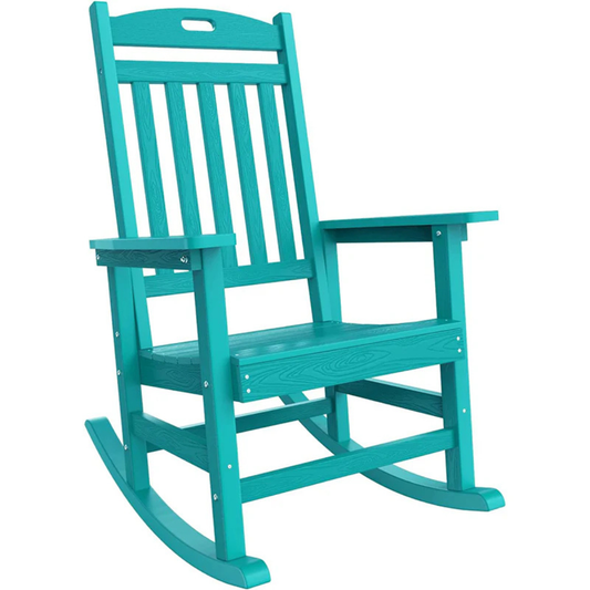 Oversized Heavy-Duty Outdoor HDPE Rocking Chair (Fully Assembled)