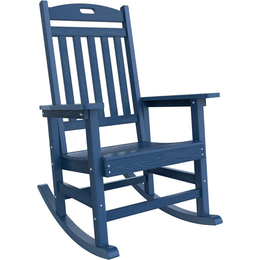 Oversized Heavy-Duty Outdoor HDPE Rocking Chair (Fully Assembled)
