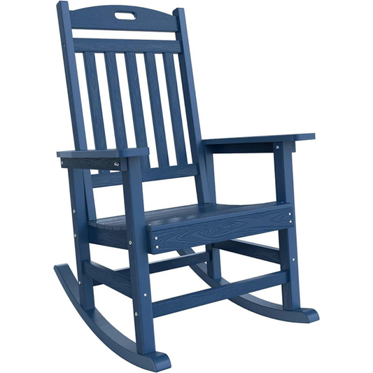 Oversized Heavy-Duty Outdoor HDPE Rocking Chair (Fully Assembled)