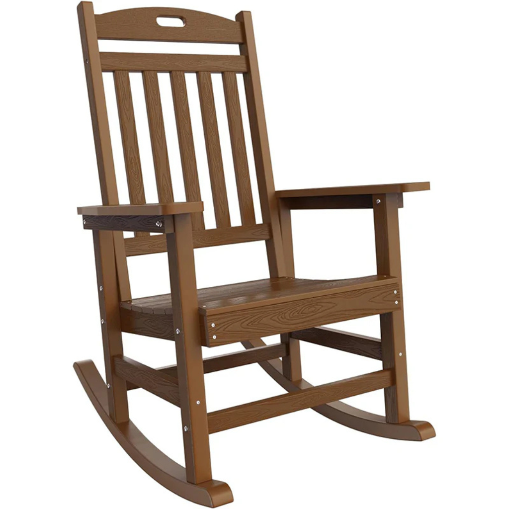Oversized Heavy-Duty Outdoor HDPE Rocking Chair (Fully Assembled)