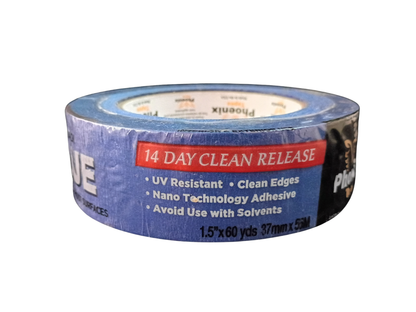 Phoenix 2 Inch Medium Track Blue Masking Tape