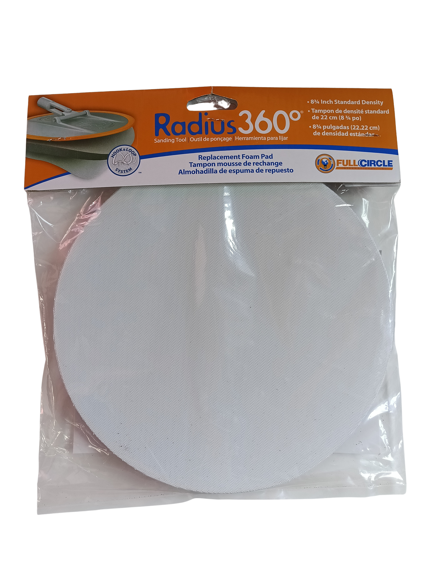 Full Circle Radius 360° 8-3/4" Foam Replacement Pad (1/2" Thick) - FCIRPSTD