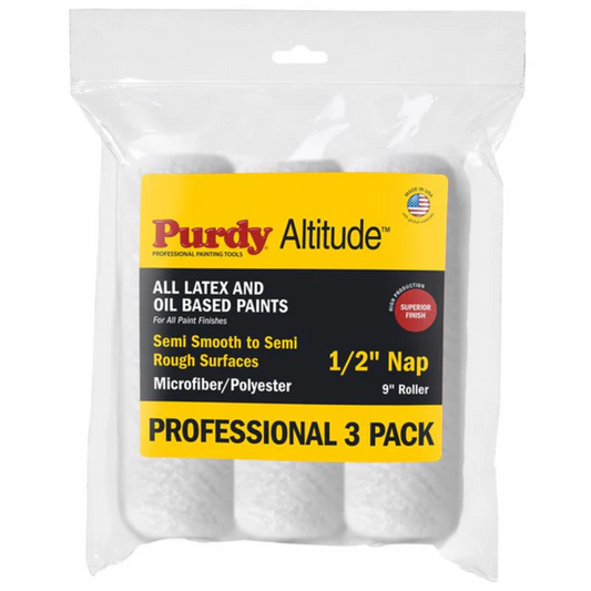 Purdy Altitude Poly Micro 9" x 1/2" Roller Cover — 3 Pack