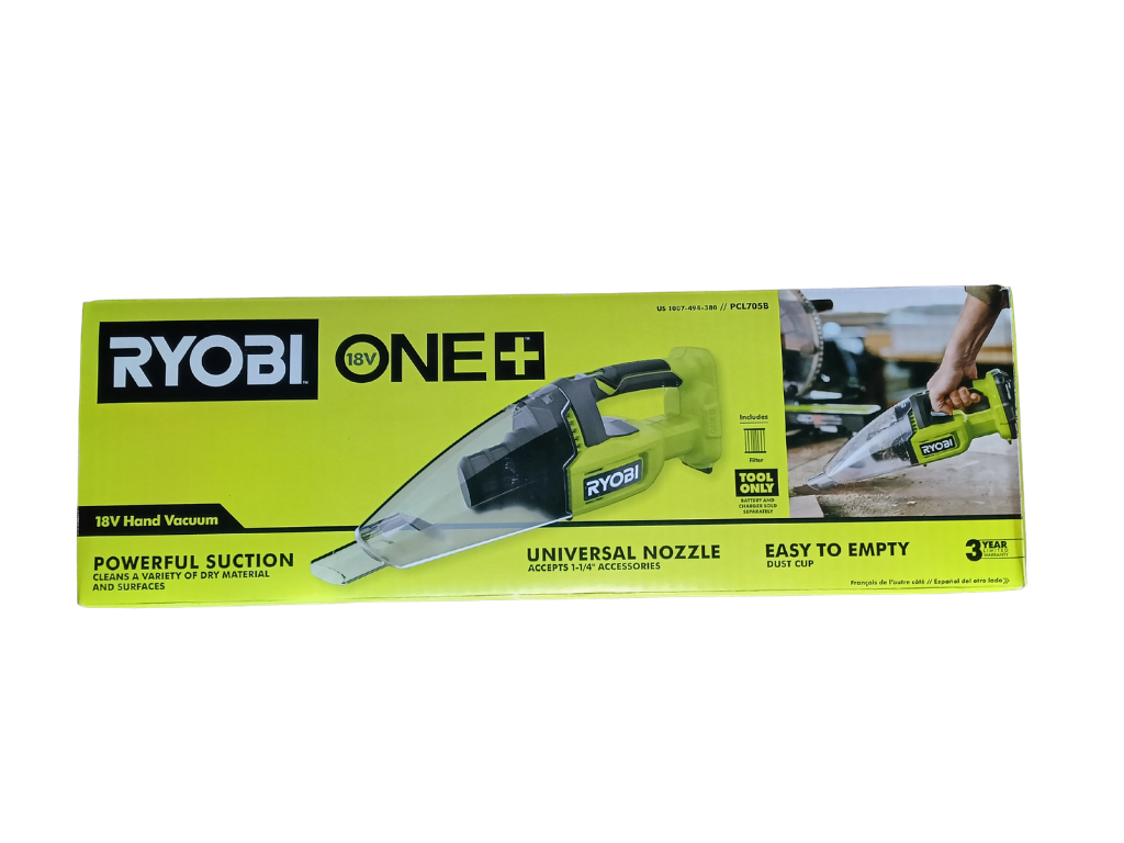 RYOBI ONE+ 18V Cordless Handheld Vacuum - Tool Only (PCL705B)