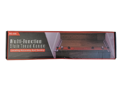 Precision Stair Tread Template Tool - Adjustable Layout Jig for Stairs, Risers, and Shelves