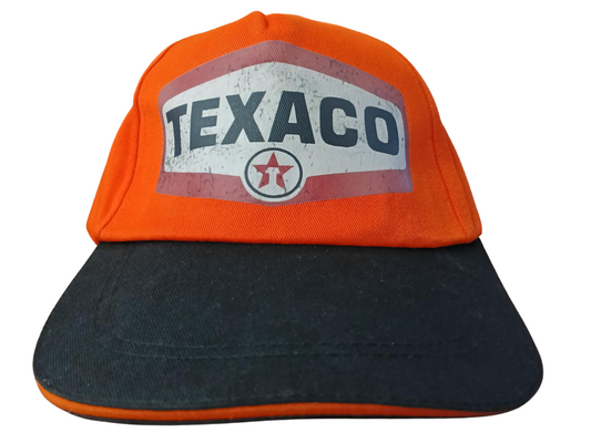 Texaco — Vintage Orange & Black Baseball Cap
