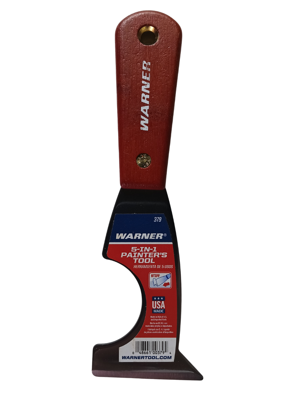 Warner 5-in-1 Painter’s Multi-Tool - Rosewood Handle, High-Carbon Steel (379)