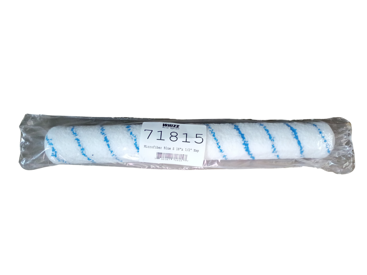 Whizz 18" x 1/2" Nap Microfiber Blue Stripe Paint Roller Cover - 71815