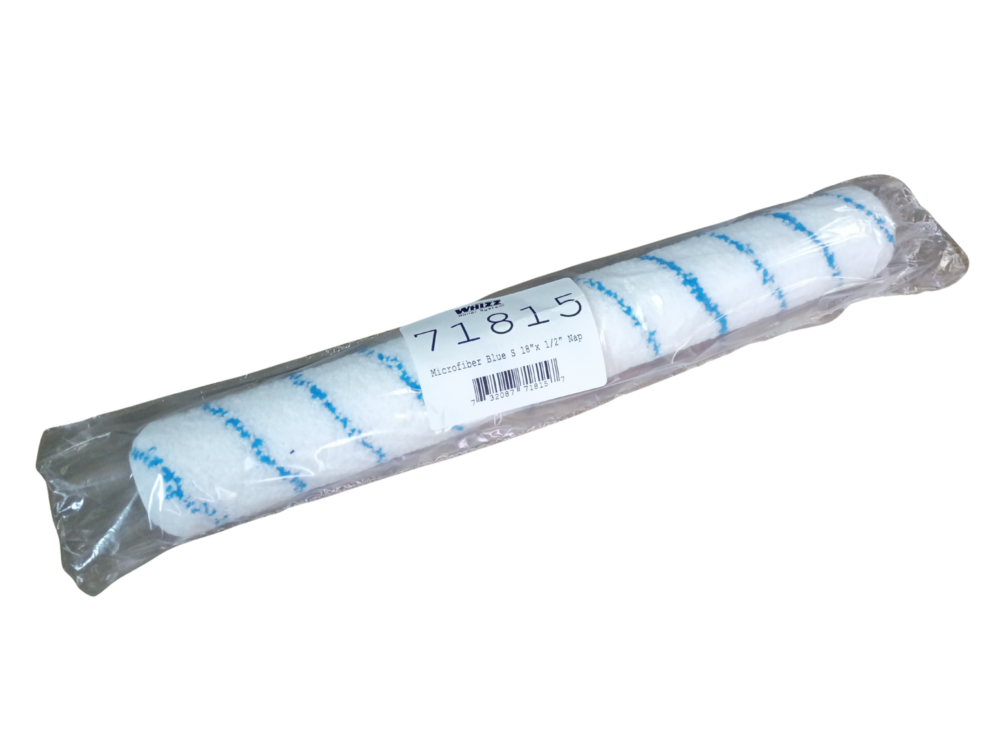 Whizz 18" x 1/2" Nap Microfiber Blue Stripe Paint Roller Cover - 71815