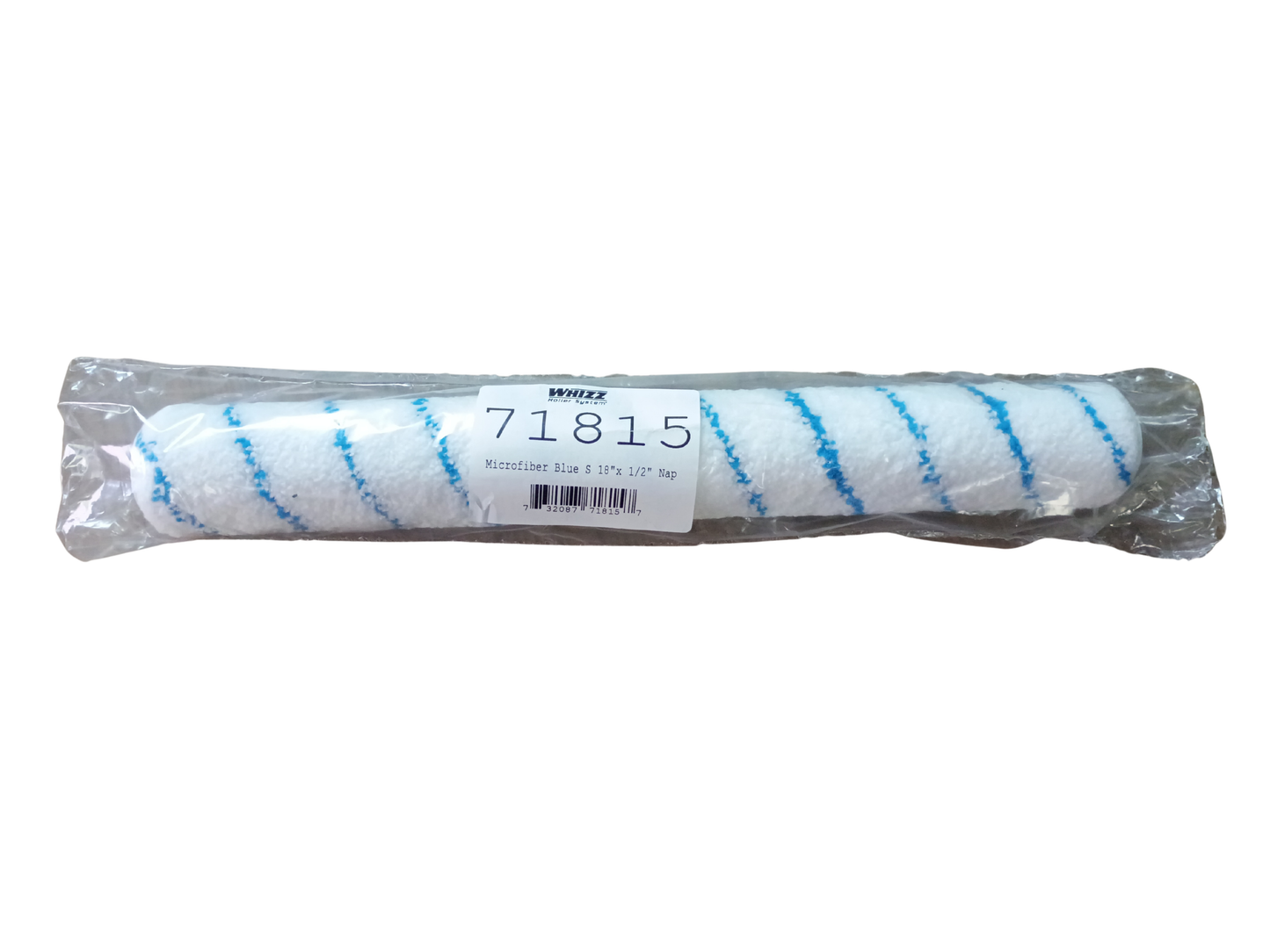 Whizz 18" x 1/2" Nap Microfiber Blue Stripe Paint Roller Cover - 71815