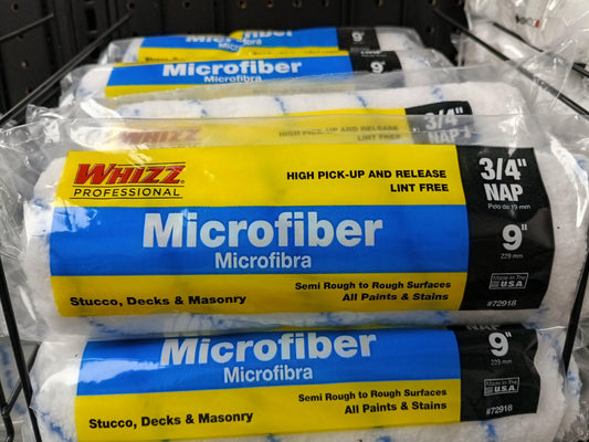 WHIZZ — 9" Woven Microfiber Roller Cover (3/4" Nap)