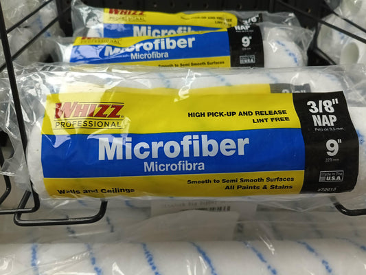 WHIZZ — 9" Woven Microfiber Roller Cover (3/8" Nap)