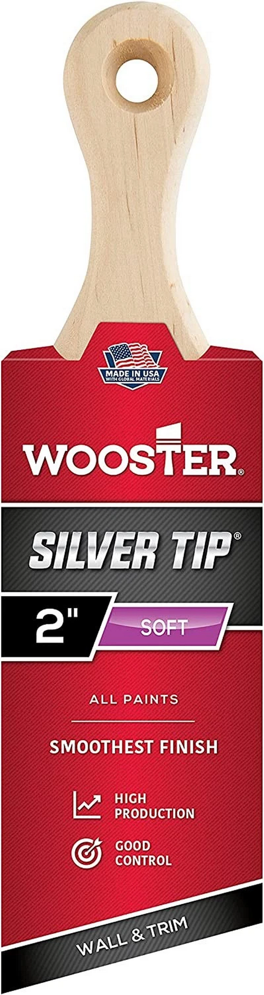 Wooster Genuine 2" Silver Tip Short Handle Angle Paintbrush - 5225-2