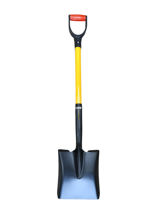 Premium 40-Inch Heavy-Duty D-Handle Flat Head Shovel – Safety Yellow